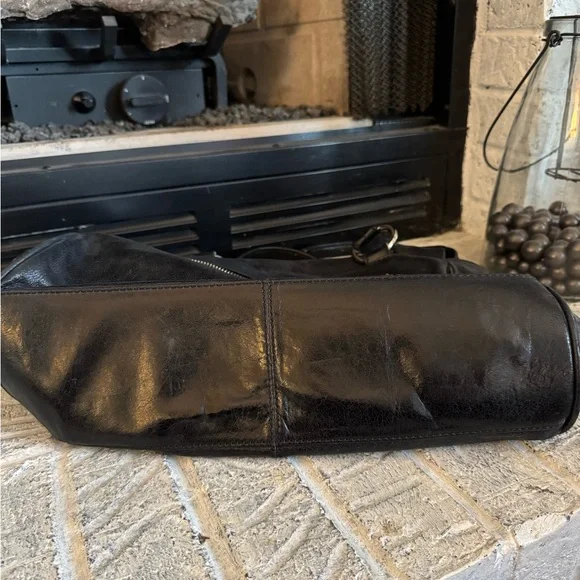 HOBO Black Leather Hobo Bag - Picture 6 of 12
